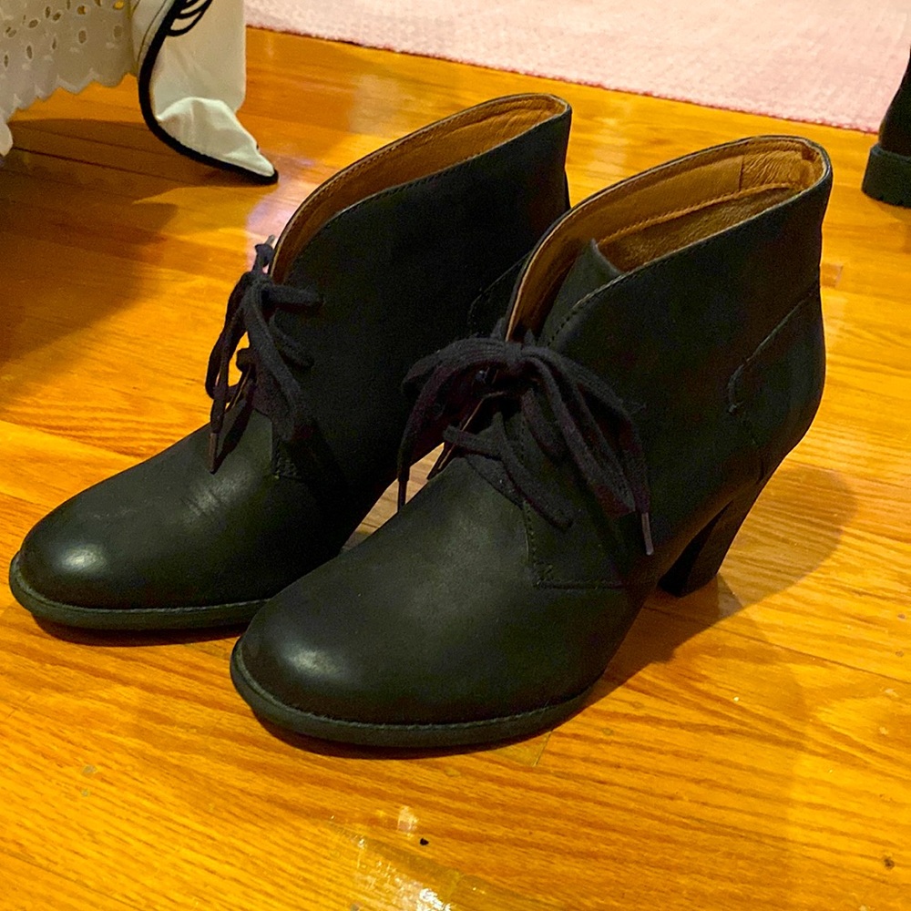 Clarks indigo lace-up boot
